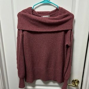 Rose off shoulder sweater
